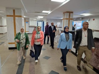 محافظ السويس يستقبل وفد صحة البرلمان فى ختام زيارتها للمحافظة