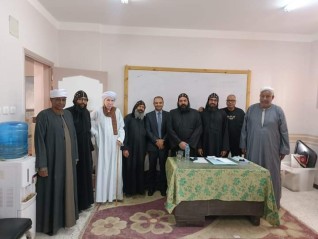 الانتخابات الرئاسية 2024.. رهبان دير الشايب بالأقصر يدلون بأصواتهم برفقة شيوخ ازهريين