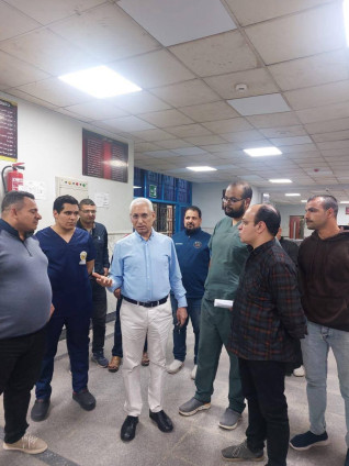 رئيس جامعة المنيا يجري زيارة مفاجئة للمستشفيات الجامعية ليلا لمتابعة سير العمل خلال إجازة العيد