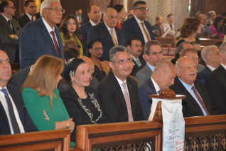 وزير التموين يقوم بزيارة الكنيسة الكاتدرائية المرقسية بالعباسية لتقديم التهنئة لقداسة البابا تواضروس الثاني والأخوة الأقباط بعيد القيامة المجيد