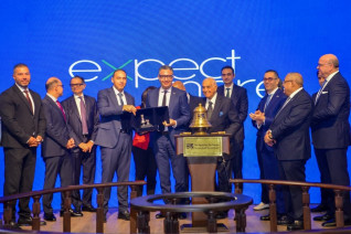 وزير التموين يشارك في افتتاح جلسة تداول بالبورصة المصرية بمناسبة استحواذ شركة "إيجيترانس" على شركة "نوسكو"