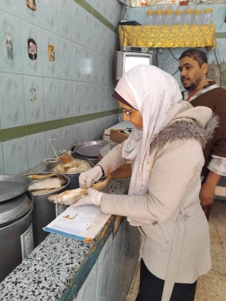 حملات بيطرية مكثفة بالمنيا تضبط 177 كجم لحوم وأسماك فاسدة