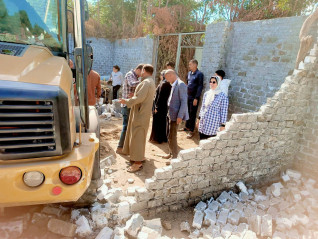 زراعه ابشواي رصد وإزالة 14 حالة تعدى بالبناء المخالف بقريه زيد ابشواي الفيوم
