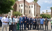 استعدادات بجامعة القاهرة للعام الجامعي الجديد : د. محمد سامى عبد الصادق يفتتح مسجد المدينة الجامعية للطلاب ويتفقد أعمال الصيانة