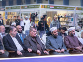 ندوة لمجلس حكماء المسلمين على المسرح الرئيسي لمعرض العراق الدولي للكتاب